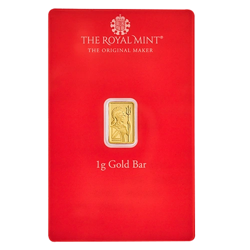 Royal Mint Henna Britannia Gold Bar - 1 Gram