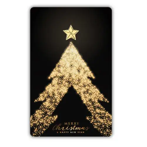Christmas Star Gold 1 Gram Bar (In Assay)