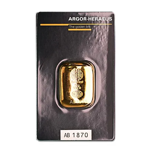 Gold 50 Gram Argor-Heraeus Cast Bar