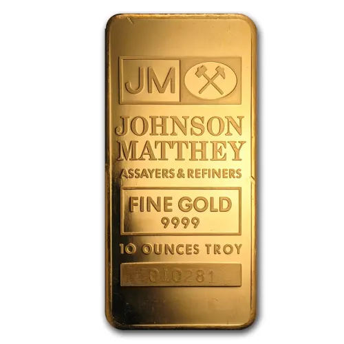 Gold Bar Johnson Matthey - 10 oz