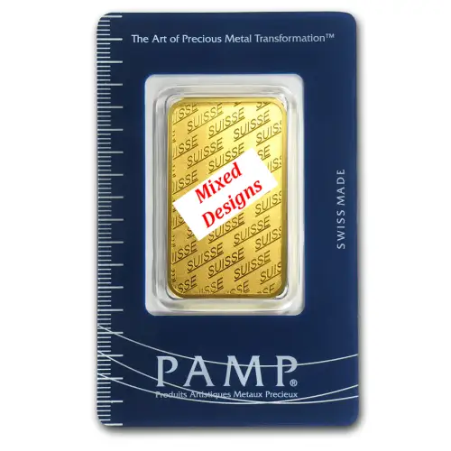 Gold Bar PAMP (Mixed Designs) - 1 oz