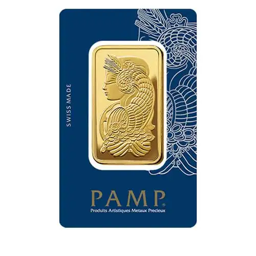 Gold 50 Gram PAMP *Fortuna* Bar