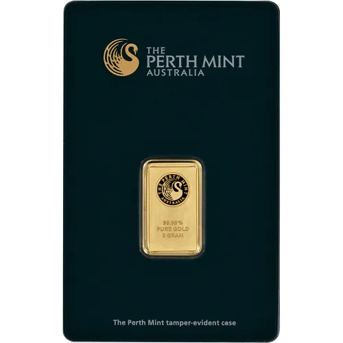 Gold Bar Perth Mint - 5 Gram