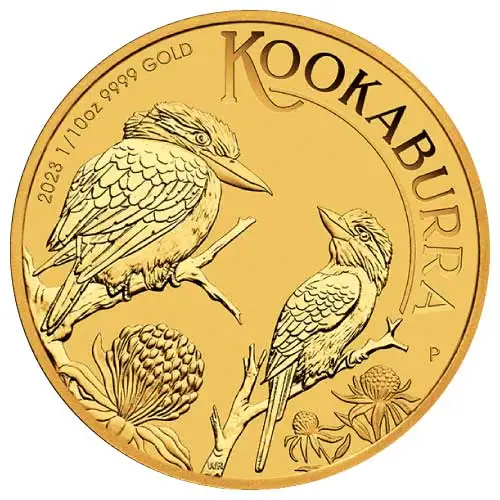 2023 1/10 oz PERTH Kookaburra Gold Coin