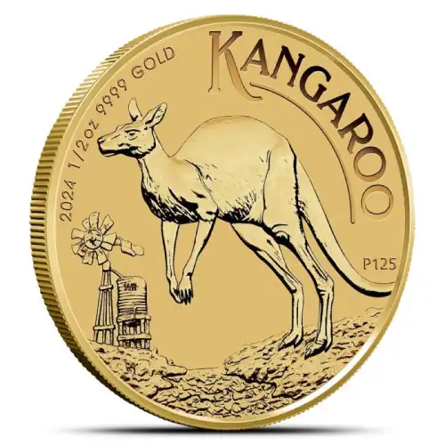 2024 1/2 oz Perth Kangaroo Gold Coin (BU)
