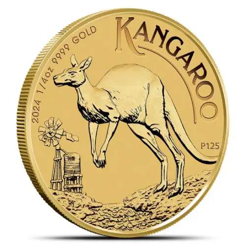 2024 1/4 oz Perth Kangaroo Gold Coin (BU)