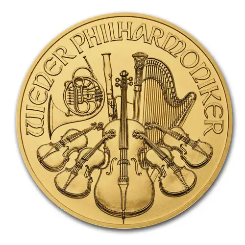 2021 Austria Philharmonic 1 oz Gold BU