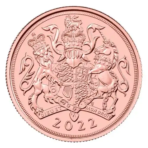 2022 Gold World English Double Sovereign Queen Elizabeth II