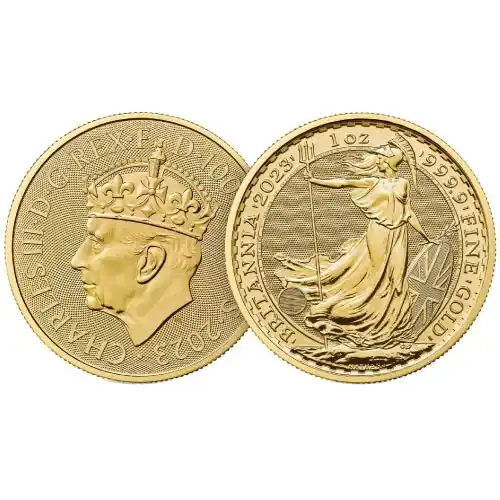 2023 Gold 1 oz Royal Mint Britannia Coronation BU