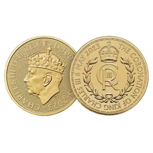 2023 Gold 1 oz Royal Mint King Coronation Crown BU