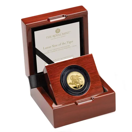 2022 Great Britain Lunar Year of the Tiger 1/4 oz Gold Proof