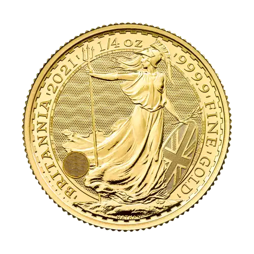 2021 Gold Great Britain Britannia - 1/4 oz