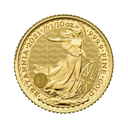 2021 Gold Great Britain Britannia - 1/10 oz