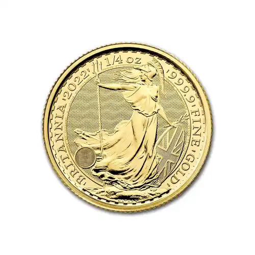 2022 Gold Great Britain Britannia - 1/4 oz