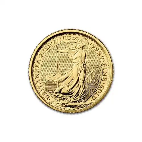 2022 Gold Great Britain Britannia - 1/10 oz