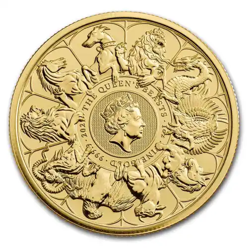 2021 Britain Queen's Beasts Completer 1 oz Gold BU