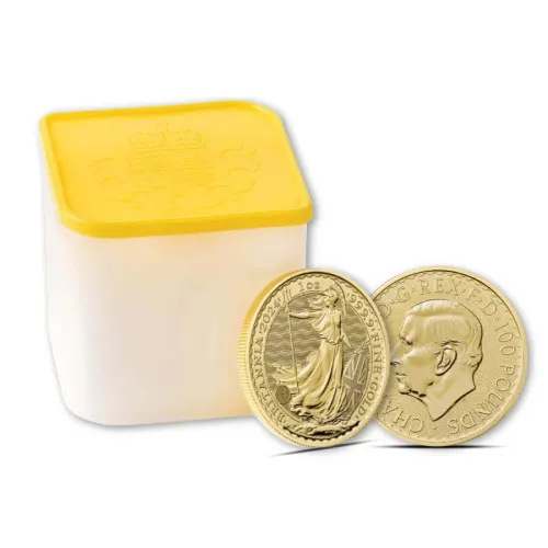 2024 1 oz Britannia Gold Tube (10 Coins, BU)