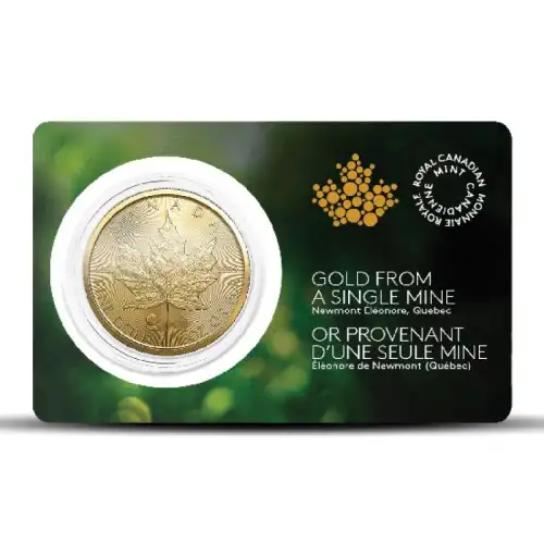 2023 1 oz Canadian Gold Maple Leaf (Single Sourced Newmont Mine)