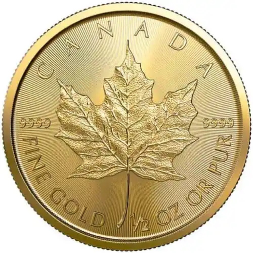 2023 Gold 1/2 oz Canada Maple Leaf Coin