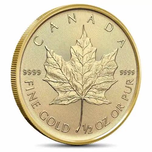 2024 1/2 oz Canadian Maple Leaf Gold Coin (BU)