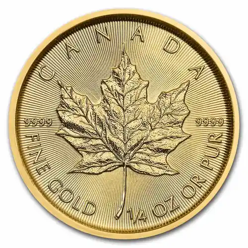 2022 Gold Canada Maple Leaf - 1/4 oz