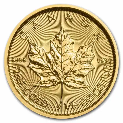 2022 Gold Canadian Maple Leaf - 1/10 oz