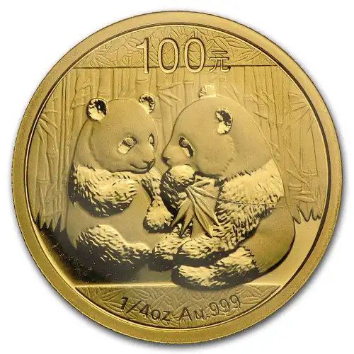 Gold China Panda *Random Date* - 1/4 oz