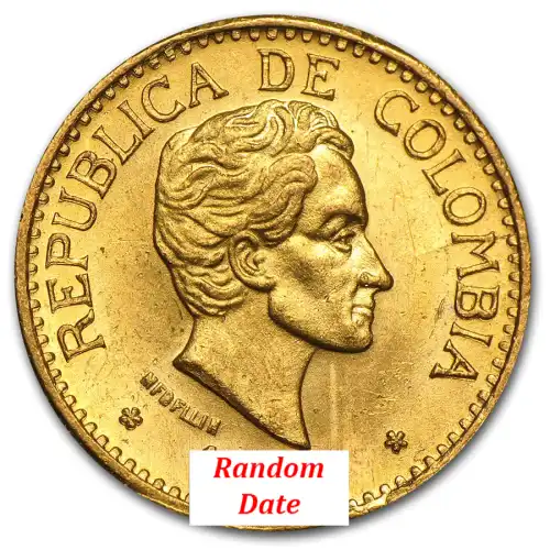 Gold Columbia 5 Peso