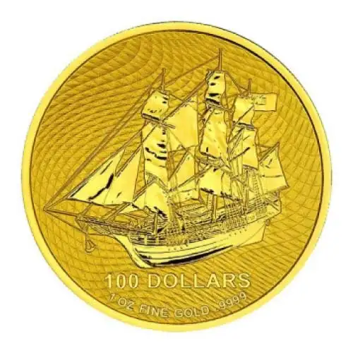2022 Cook Islands Bounty 1 oz Gold BU