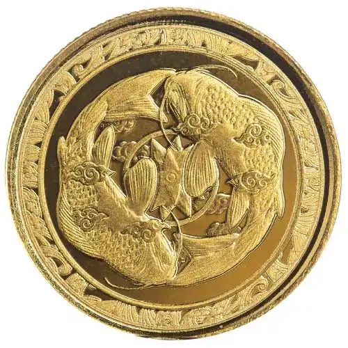 2023 Gold 1/10 oz Fiji Koi Fish BU Coin