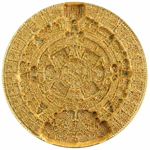 2023 2 oz Korea Aztec Sun Stone Gilded Edition Silver Coin