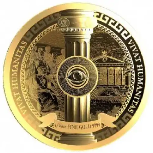 2023 Gold 1/10 oz Niue Vivat Humanitas Prooflike
