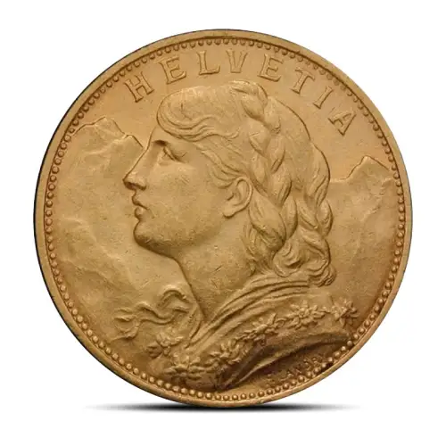 Swiss 20 Franc Gold Coin (Mixed Design)