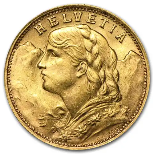 Gold France 20 Francs Swiss