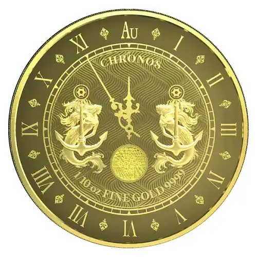 2021 Gold Tokelau Chronos 1/10 oz Prooflike