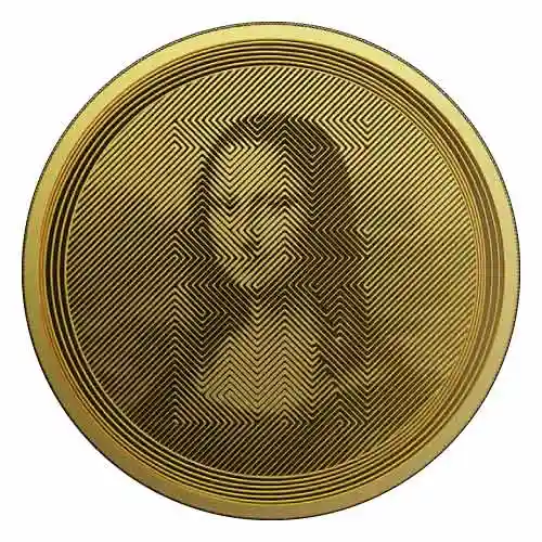 2021 Gold Tokelau ICON: Mona Lisa 1 oz Prooflike