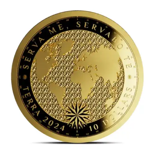 2024 1/10 oz Tokelau Terra Gold Coin (Prooflike)