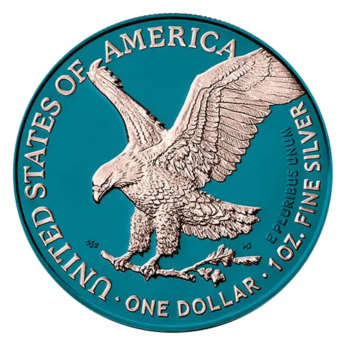 2021 Space Blue American Silver Eagle - 1 oz