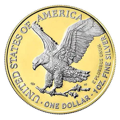 2021 Space Gold American Silver Eagle - 1 oz