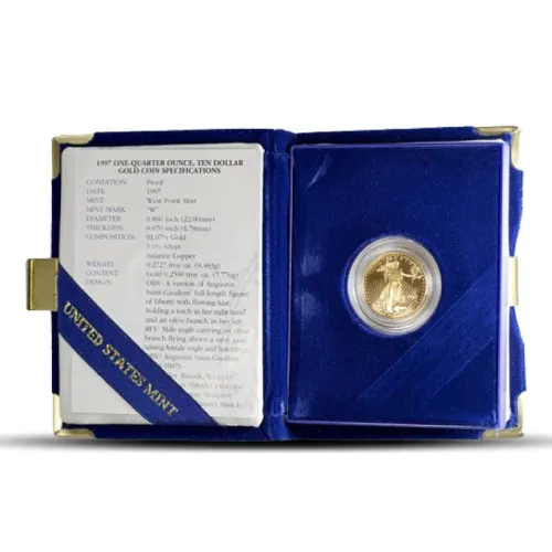 1/4 oz America Eagle Gold Proof Coin (Original Mint Box)