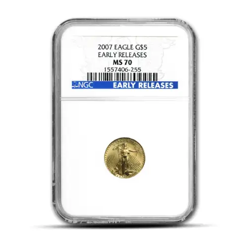 1/10 oz America Eagle MS70 NGC Gold Coin (Early Releases)