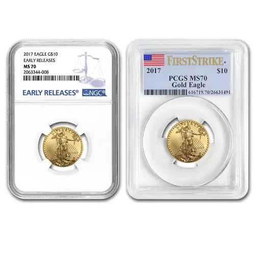 2017 Gold American Eagle PCGS/NGC MS70 - 1/4 oz