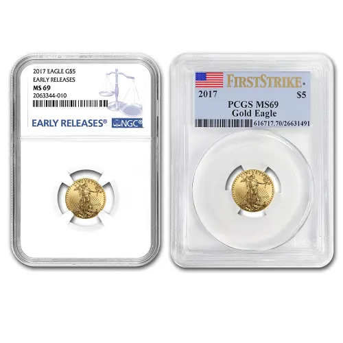 2017 Gold American Eagle PCGS/NGC MS69 - 1/10 oz