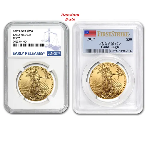 Gold American Eagle PCGS/NGC MS70 *Random Date* - 1 oz
