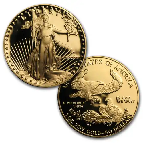 Gold American 2-Coin Eagle Proof Set *Random Date* - 1.5 oz (Capsule only)