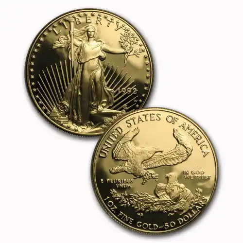 Gold American 4-Coin Eagle Proof Set *Random Date* - 1.85 oz (Capsule only)