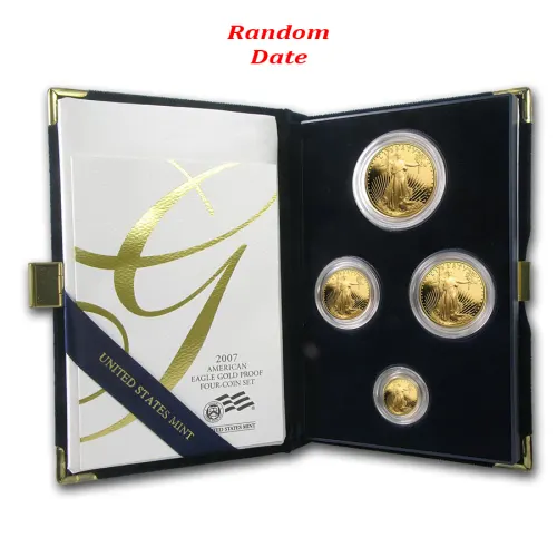 4-Coin Proof American Gold Eagle Set (Random Year)