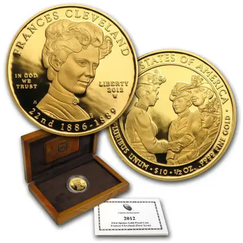 2012-W Gold Frances Cleveland Proof - 1/2 oz