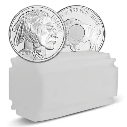1 oz Sunshine Mint Buffalo Silver Round (Tube of 20)