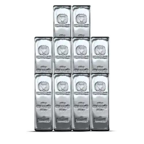 100 oz Germania Mint Silver Bar (Box of 10)